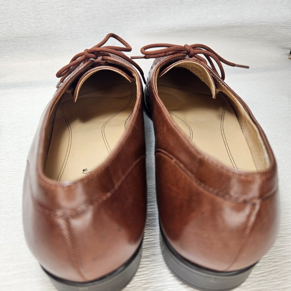 Lizzie Trotters Tailored Oxford Shoes Brown Leather NWOT 10N - Picture 9 of 10